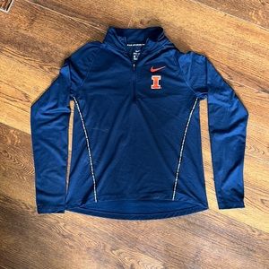 Nike dri-fit university of Illinois quarter zip
